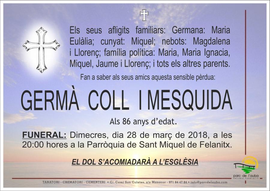GERMÀ COLL I MESQUIDA