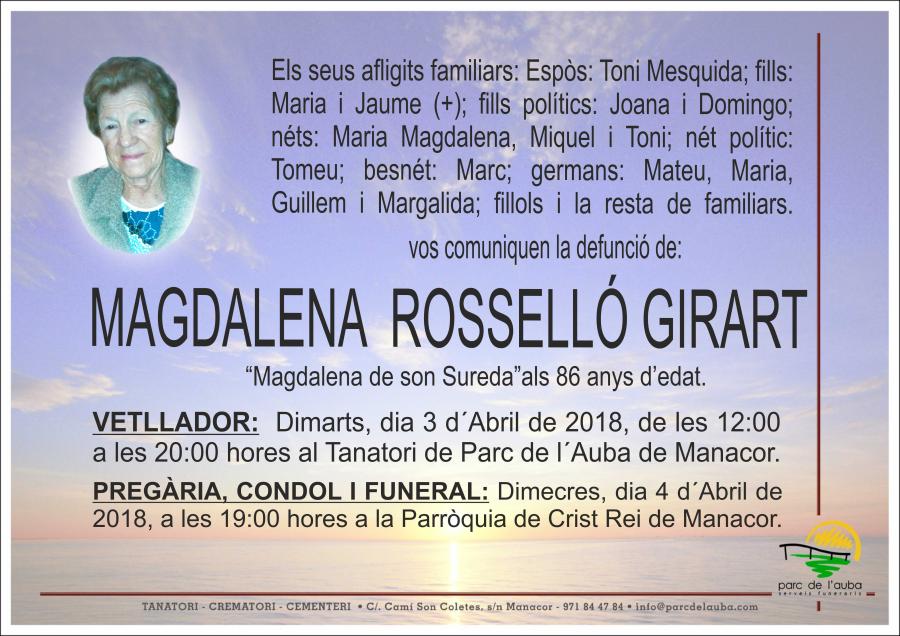 MAGDALENA ROSSELLÓ GIRART