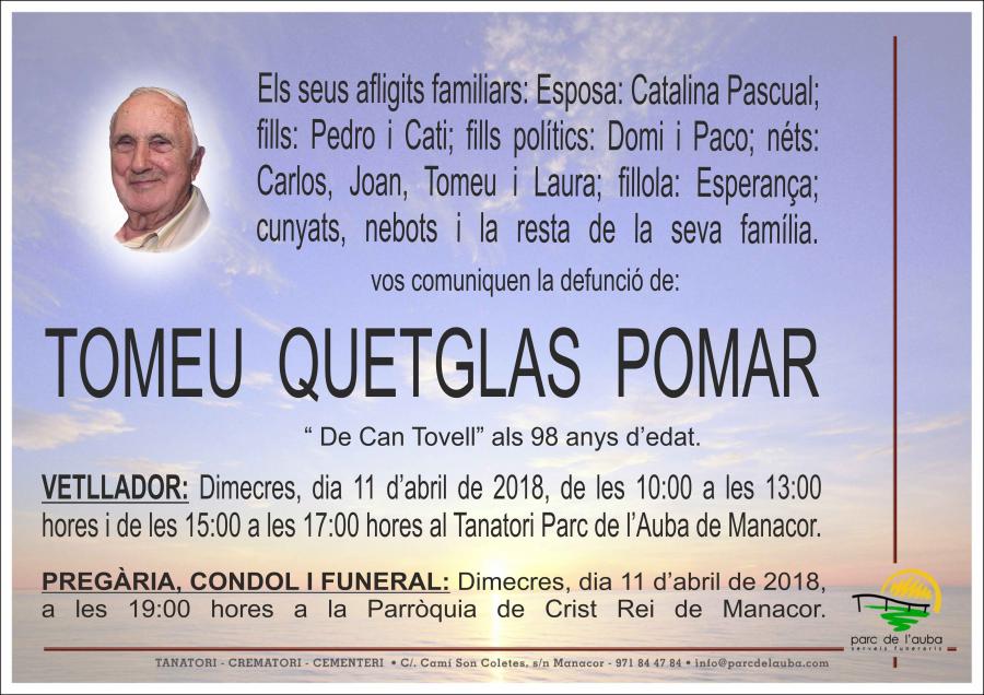 TOMEU QUETGLAS POMAR