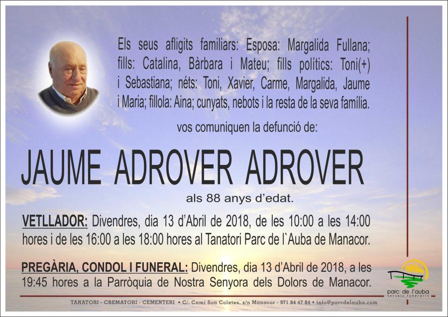 JAUME ADROVER ADROVER