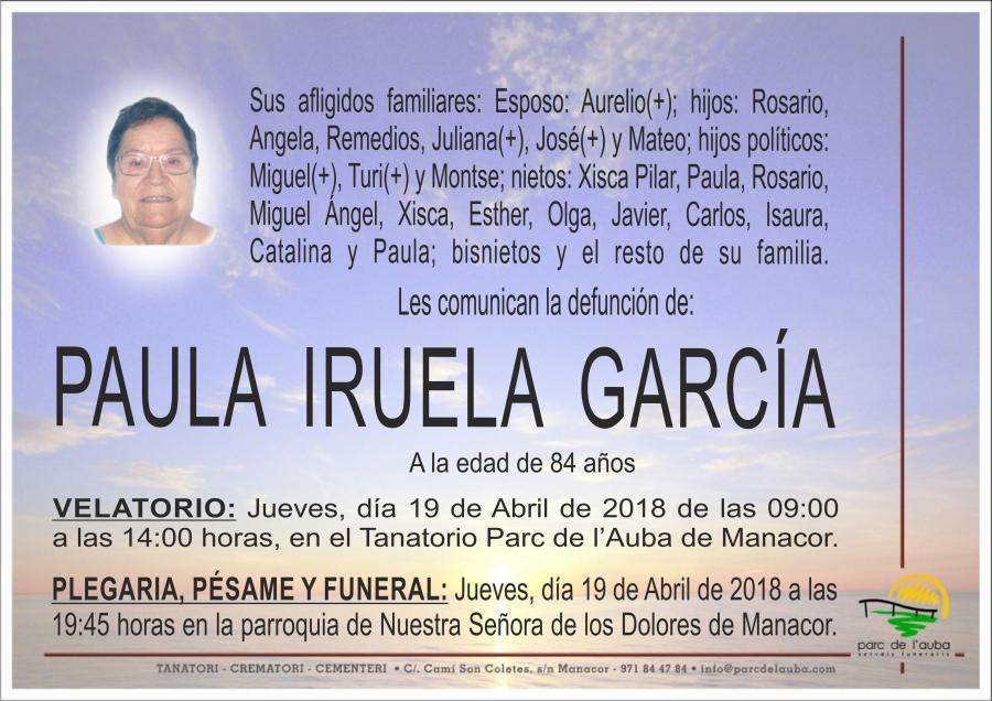 PAULA  IRUELA GARCÍA