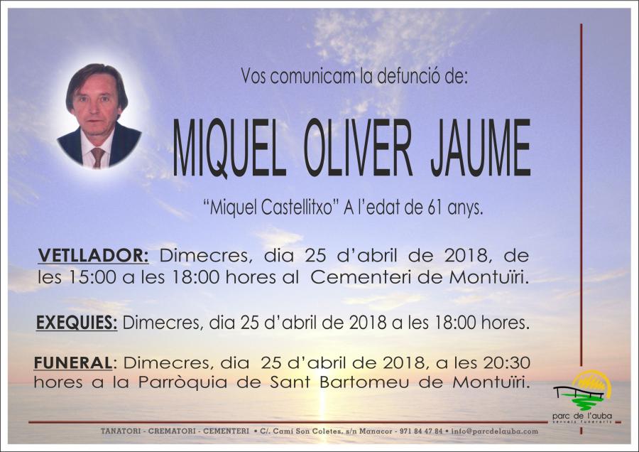 MIQUEL OLIVER JAUME