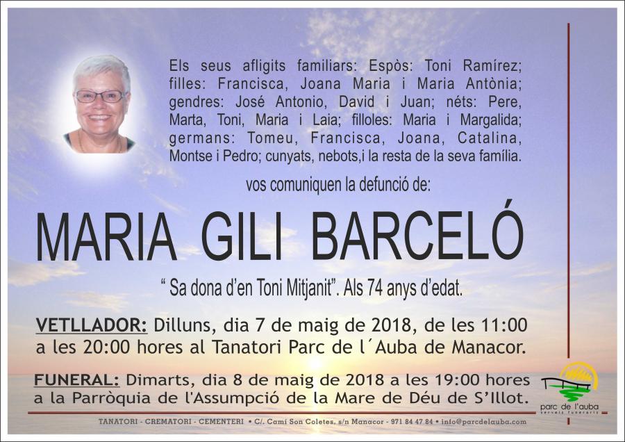 MARIA GILI BARCELÓ