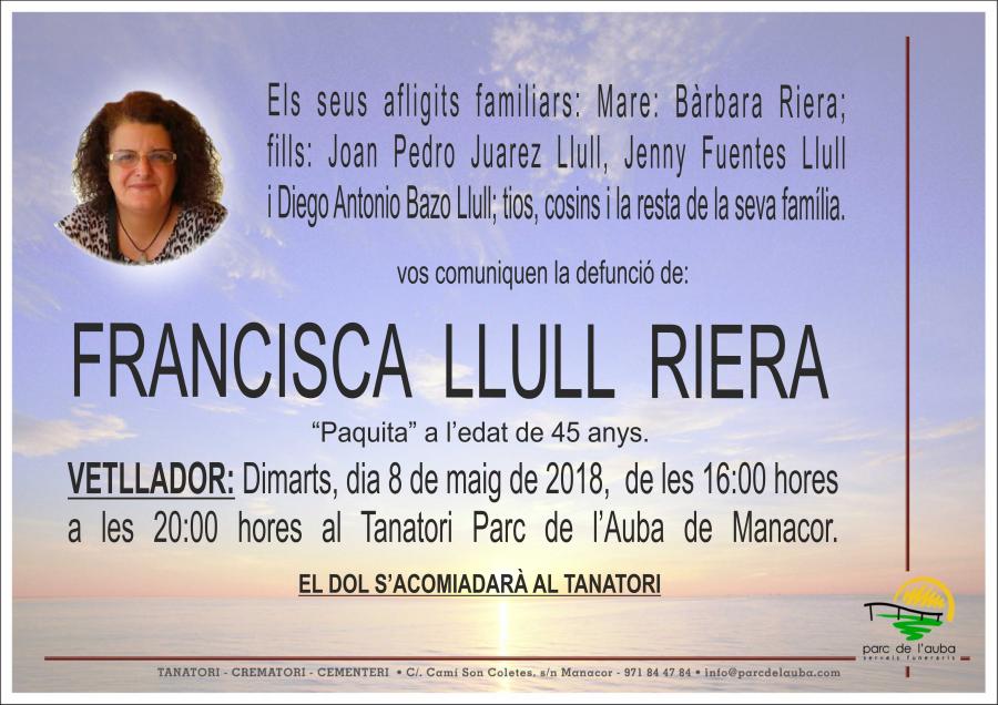 FRANCISCA LLULL RIERA