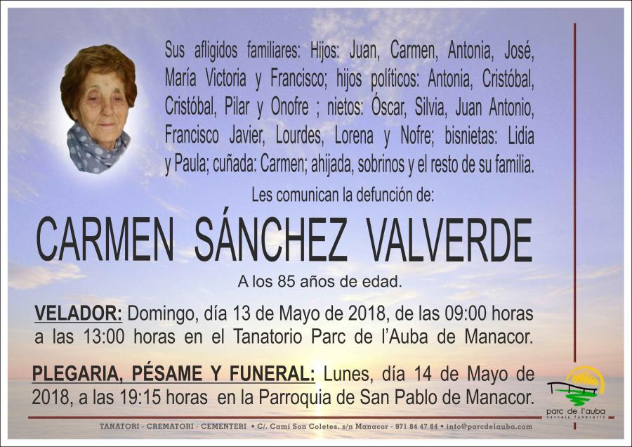 CARMEN SÁNCHEZ VALVERDE