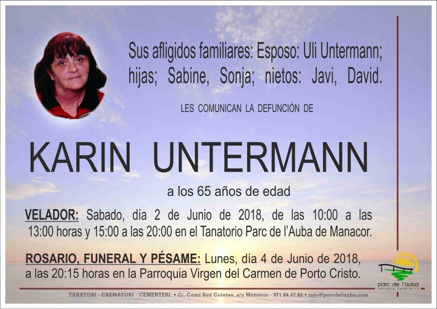 KARIN UNTERMANN