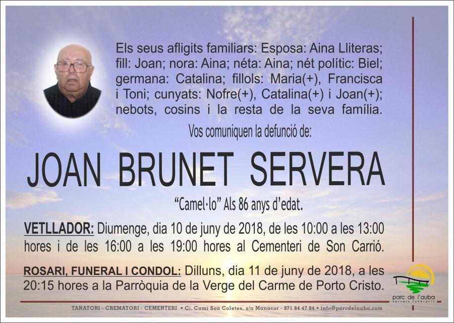 JOAN BRUNET SERVERA