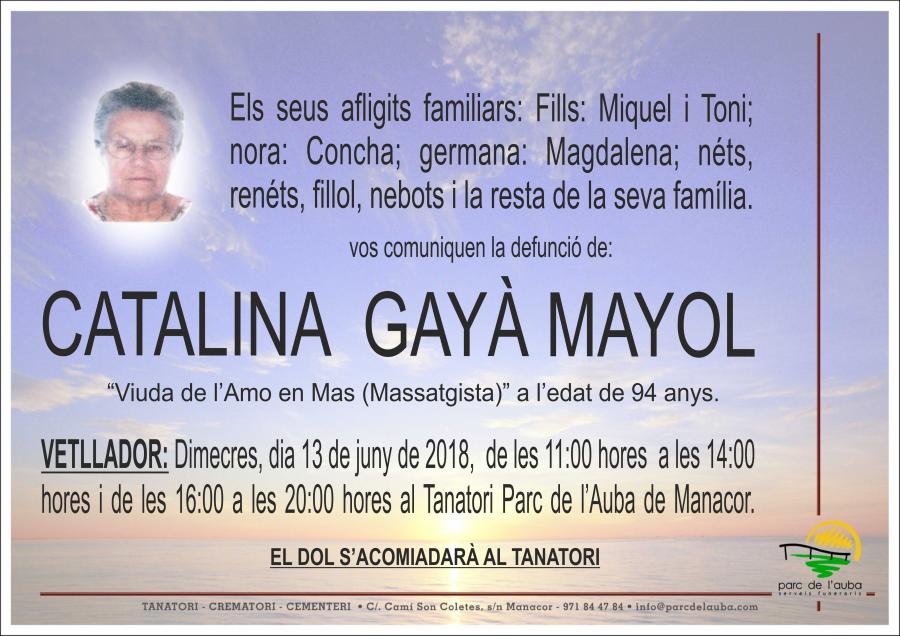 CATALINA GAYÀ MAYOL
