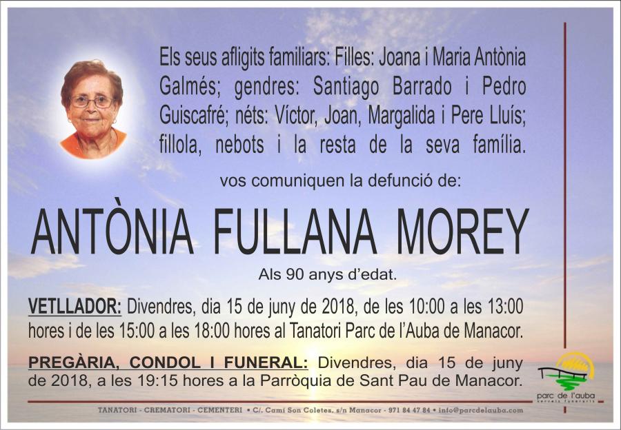 ANTÃ'NIA FULLANA  MOREY
