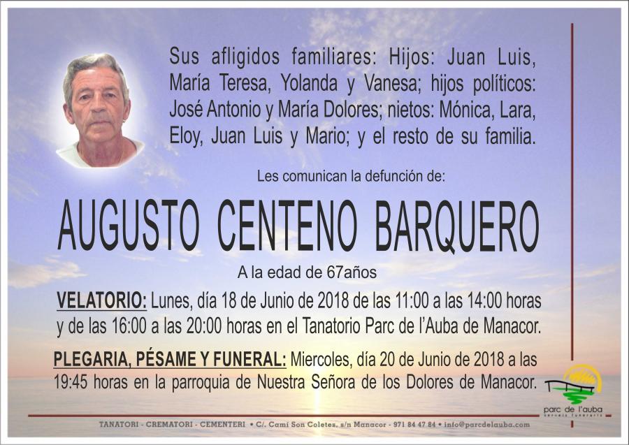 AUGUSTO CENTENO BARQUERO