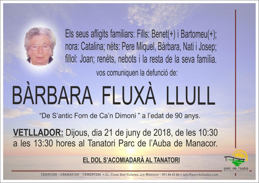 BÀRBARA   FLUXÀ LLULL