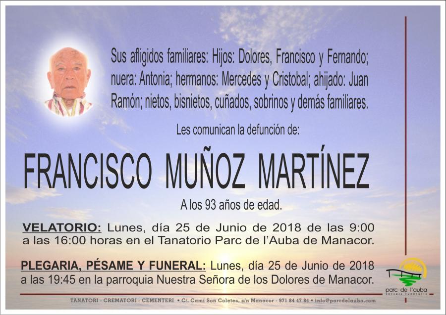 FRANCISCO MUÑOZ  MARTÍNEZ