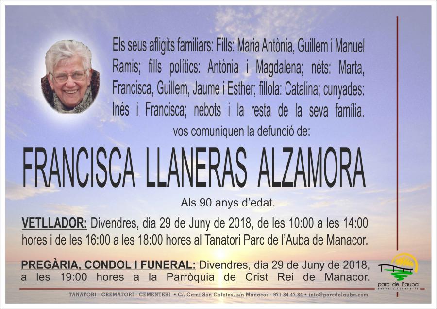 FRANCISCA LLANERAS ALZAMORA