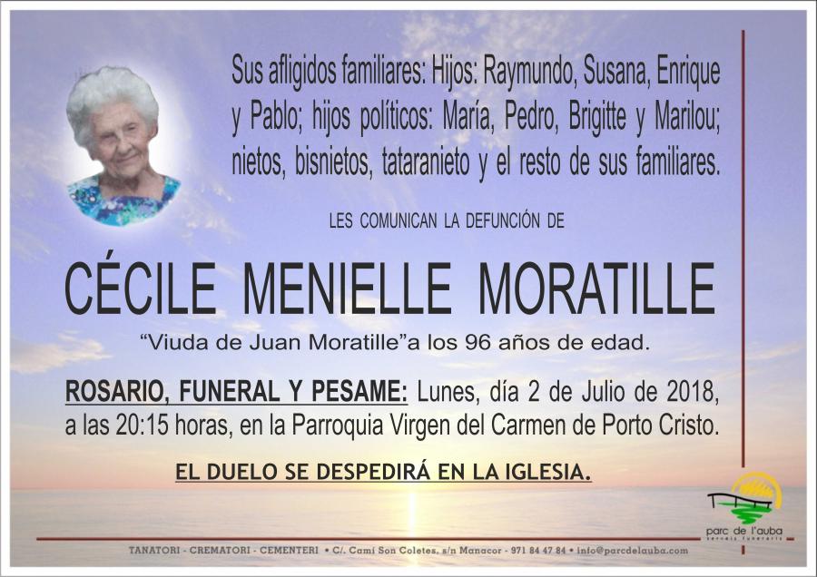 CÉCILE MENIELLE MORATILLE