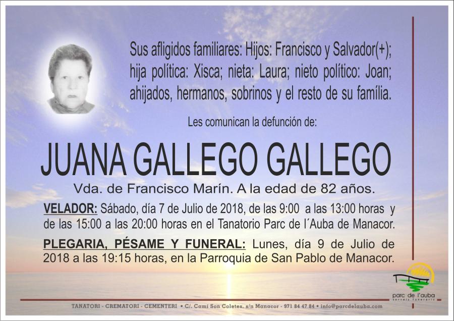 Juana Gallego Gallego