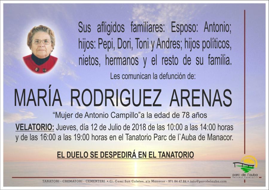 MARÍA RODRIGUEZ ARENAS