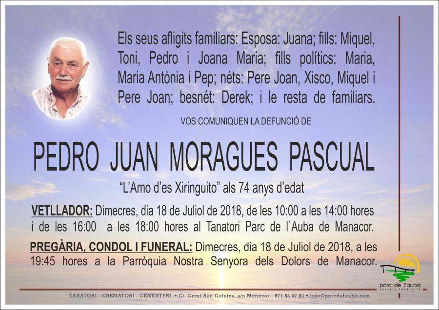 PEDRO JUAN MORAGUES PASCUAL