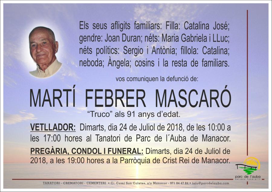 MARTÍ FEBRER MASCARÓ