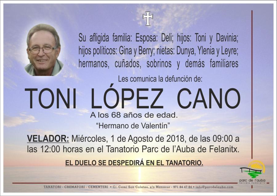 TONI  LÓPEZ CANO