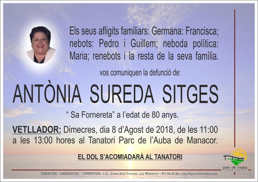 ANTÃ'NIA SUREDA SITGES