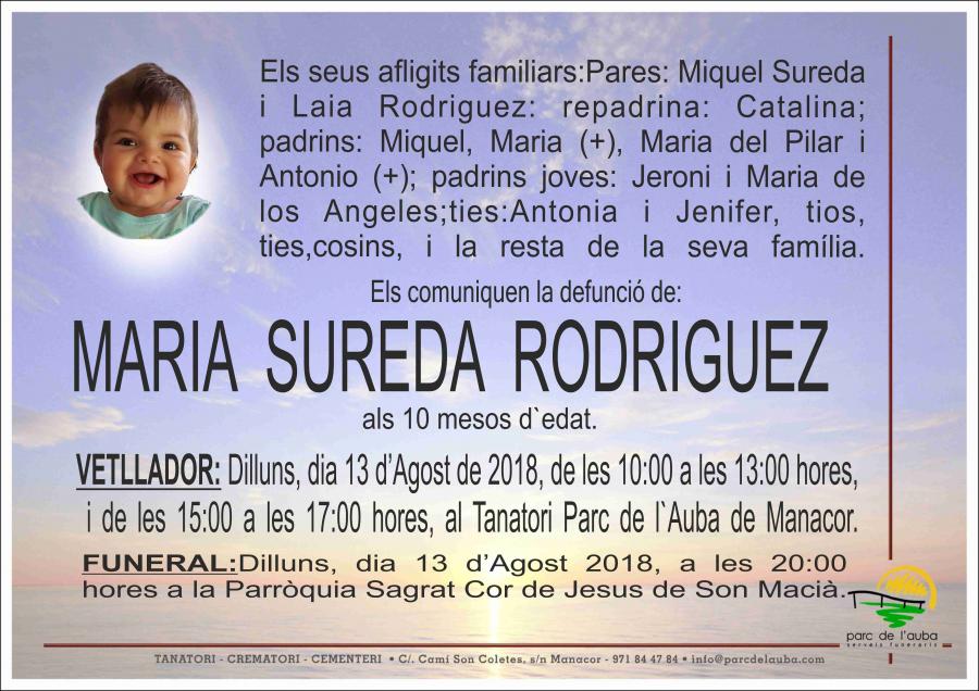 MARIA SUREDA RODRIGUEZ