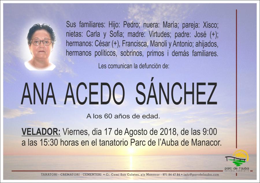 ANA ACEDO SÁNCHEZ