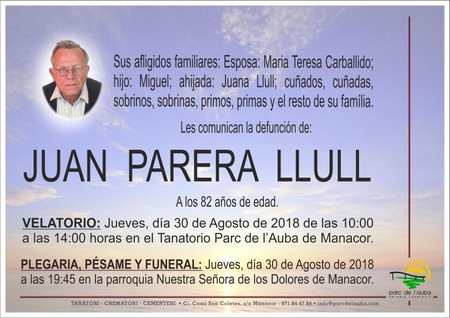 JUAN PARERA LLULL