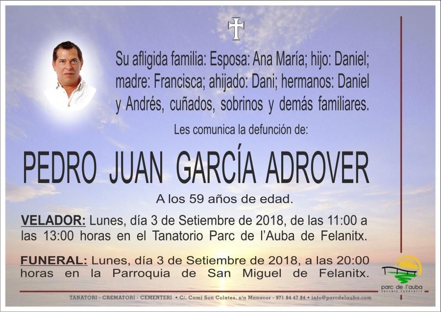 PEDRO JUAN GARCÍA ADROVER