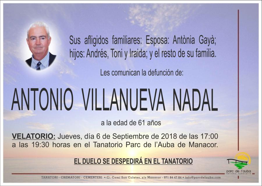 ANTONIO VILLANUEVA NADAL
