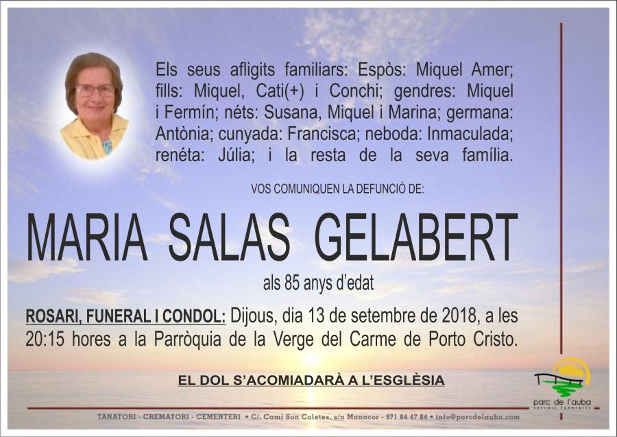 MARIA SALAS GELABERT