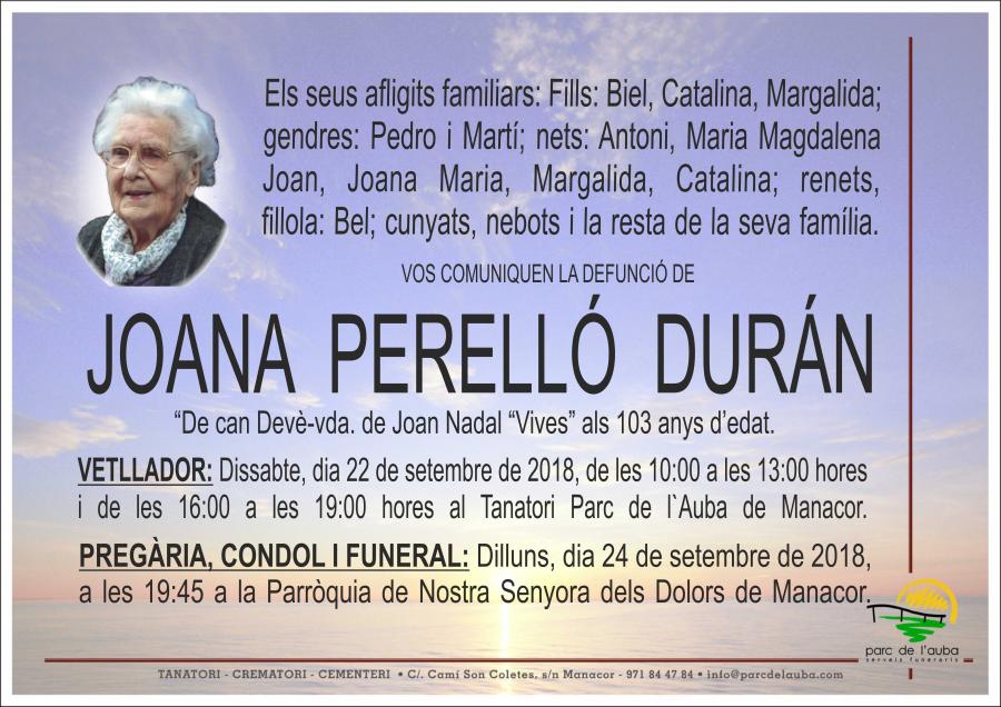 JOANA PERELLÓ DURÁN