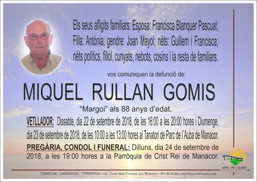 MIQUEL RULLAN GOMIS