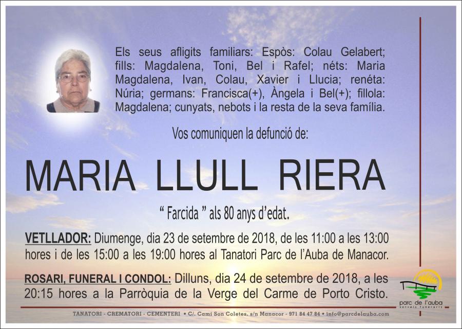 MARIA LLULL RIERA