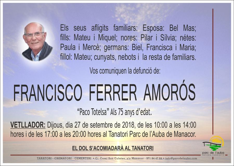 FRANCISCO FERRER AMORÓS