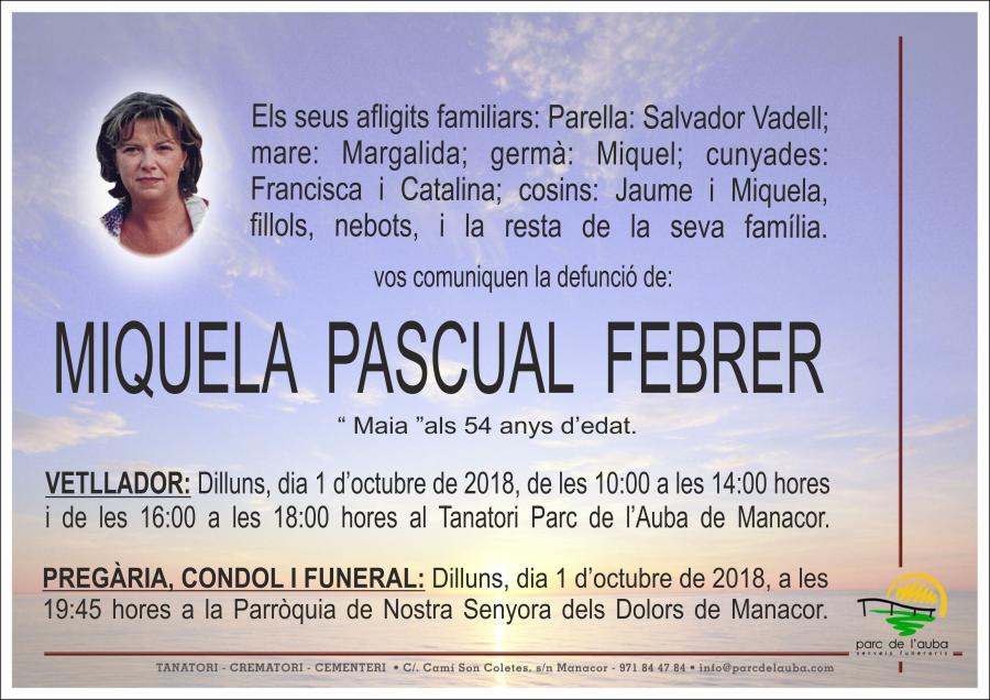 MIQUELA PASCUAL FEBRER