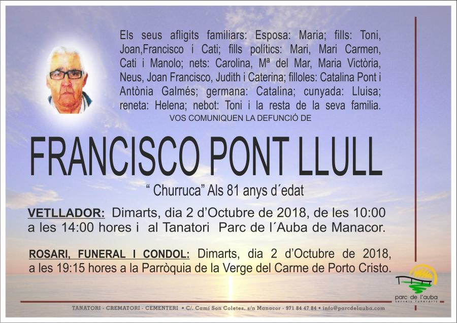 FRANCISCO PONT LLULL