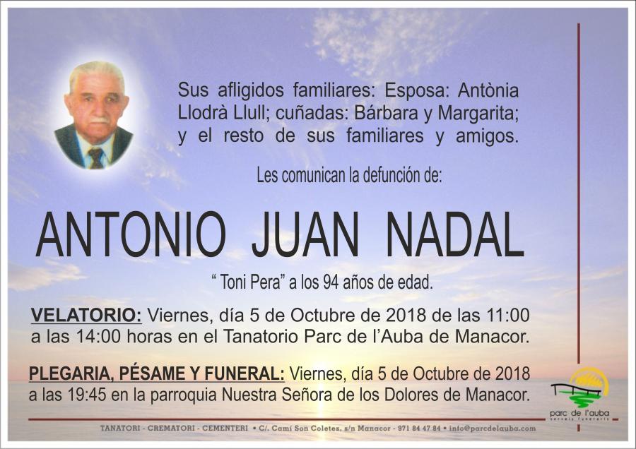 ANTONIO JUAN NADAL