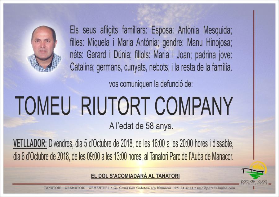 TOMEU RIUTORT COMPANY