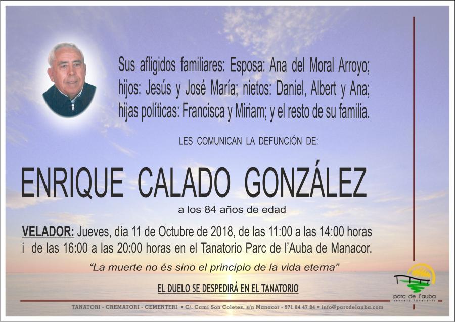 ENRIQUE CALADO GONZÁLEZ