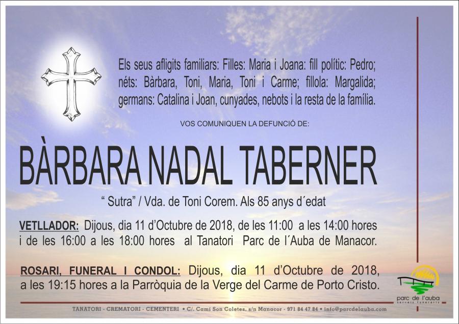 BÀRBARA NADAL TABERNER