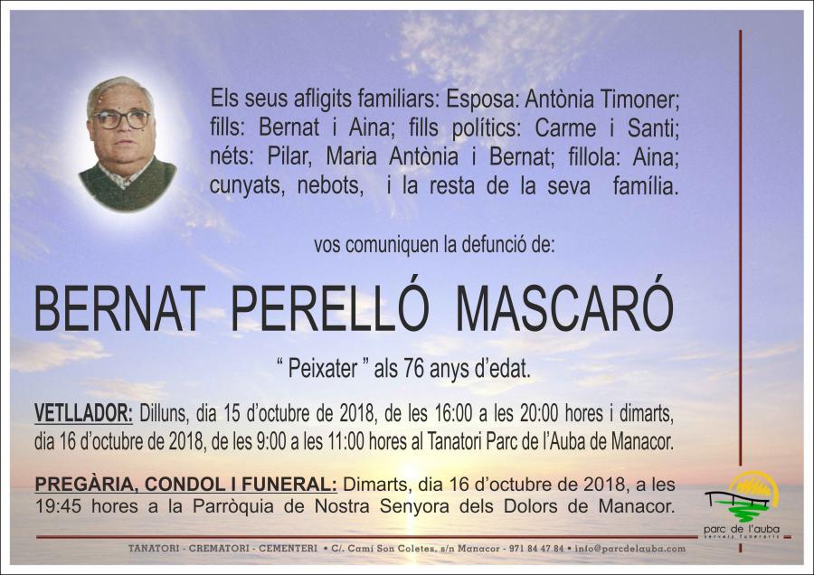 BERNAT PERELLÓ MASCARÓ