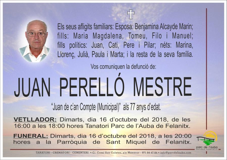 JUAN PERELLÓ MESTRE