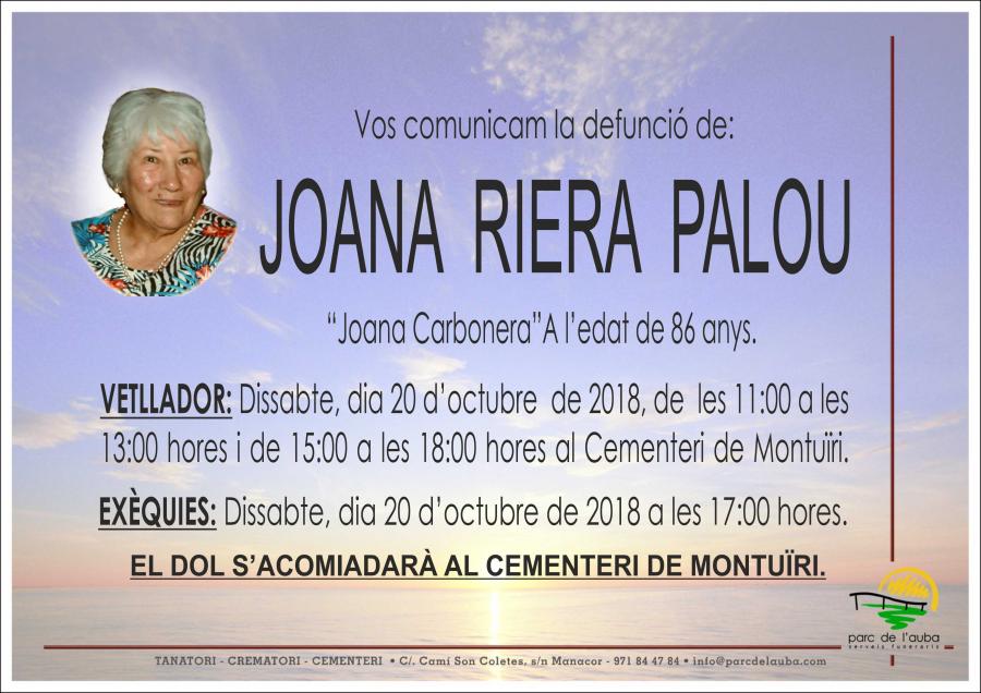 JOANA RIERA PALOU