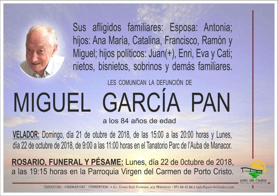 MIGUEL GARCÍA PAN