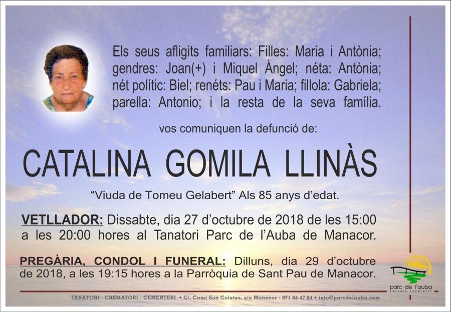 CATALINA GOMILA  LLINÀS