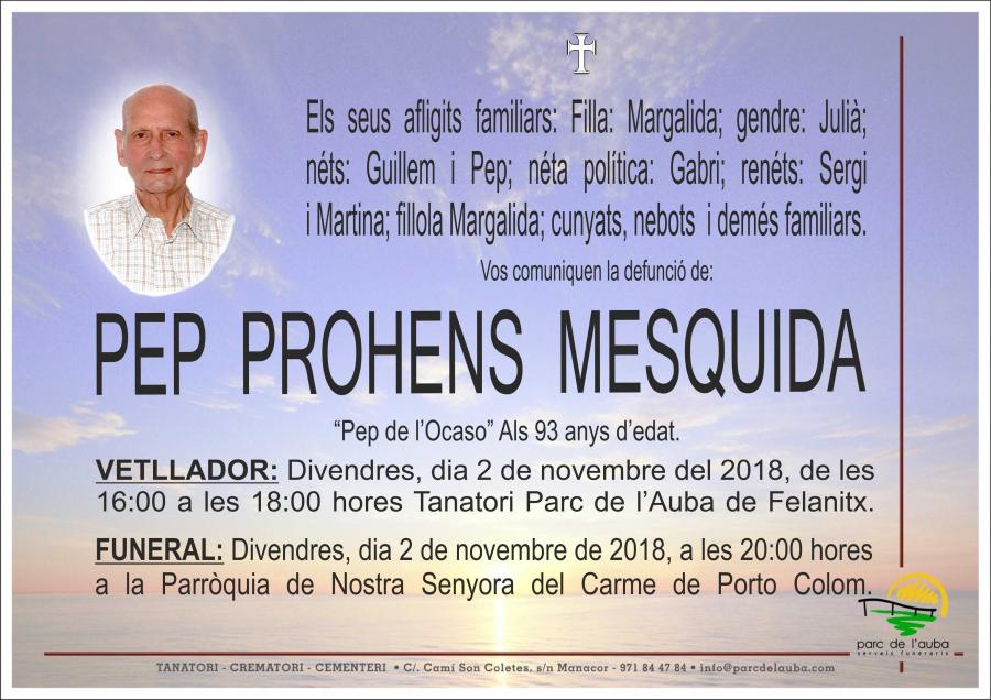 PEP PROHENS MESQUIDA