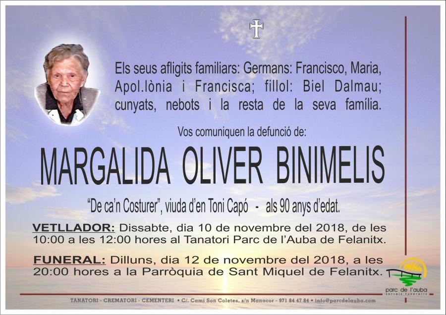 MARGALIDA OLIVER BINIMELIS