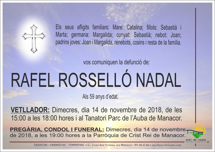 RAFEL ROSSELLÓ NADAL
