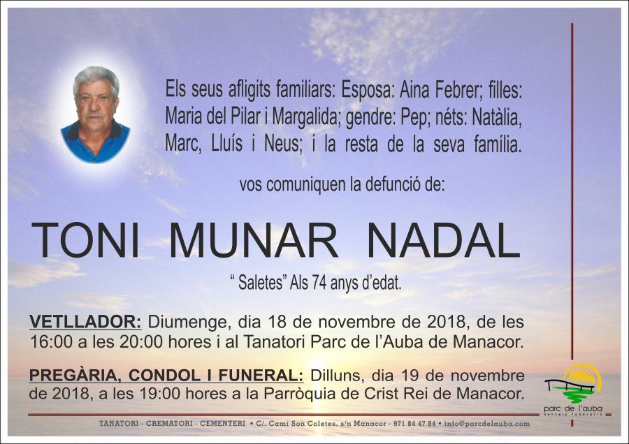 TONI  MUNAR NADAL