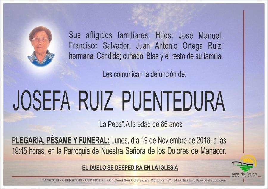 JOSEFA RUIZ PUENTEDURA